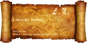Laczay Noémi névjegykártya